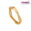 TOMEI Wavy Bangle of Splendorous Vogue, Yellow Gold 916 (9L-YG1284B-1C)