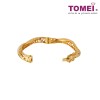 TOMEI Wavy Bangle of Splendorous Vogue, Yellow Gold 916 (9L-YG1284B-1C)