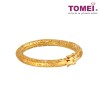 TOMEI Ornately Sophisticated With Noble Bangle, Yellow Gold 916 (9L-YG1285B-1C)