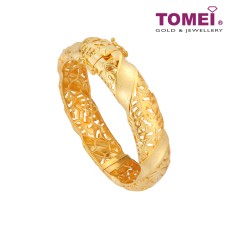TOMEI Bangles, Yellow Gold 916 (9L-YG1352B-1C)