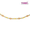 TOMEI Triple Tone Ball Bracelet, Yellow Gold 916
